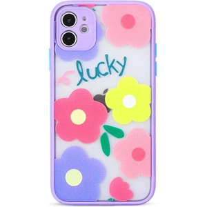 iPhone 12 Uyumlu Mtsc Fily Kapak-Lila