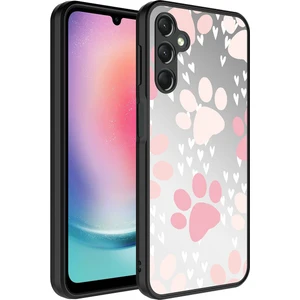 Galaxy A14 Kılıf Aynalı Desenli Kamera Korumalı Parlak Arth Mirror Kapak-Pati