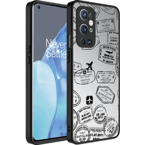 One Plus 9 Pro Kılıf Aynalı Desenli Kamera Korumalı Parlak Arth Mirror Kapak-Seyahat