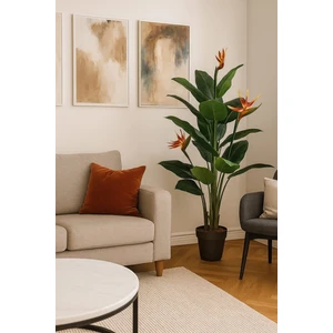 Yapay Çiçekli Starliçe 150 cm 3 Gövde Salon Ağacı