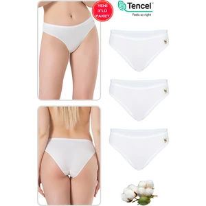 Özkan 23924 3'lü Paket Kadın Pamuklu Modal Esnek Yumuşak Slip Külot