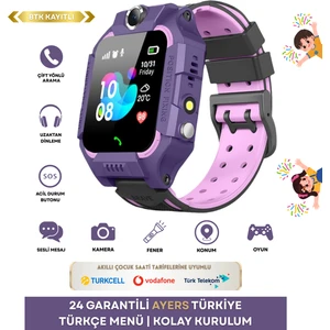 Q19 Sim Kartlı Akıllı Çocuk Saati – Konum Takibi, Kamera, Sesli Arama, Sos – Ios ve Android Uyumlu