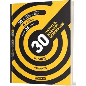 Hız Yayınları 6.sınıf Matematik 30 Haftalık Deneme Yeni