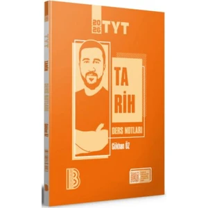 2026 TYT Tarih Ders Notları Ciltsiz 224 Sayfa Üniversiteye Hazırlık İçin Benim Hocam Yayınları