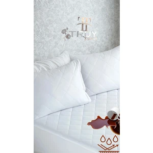 Kapitone Sıvı Geçirmez Yastık Alezi Beyaz 50X70 - Beyaz