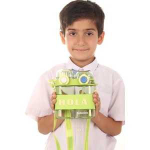 RLX-454 Iki Bölmeli Suluk Okul Matarası Kırılmaz Koku Yapmaz Gıda ile Teması Uygun