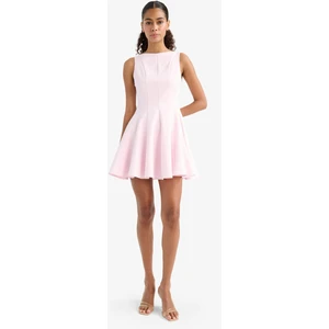 Kayık Yaka Kolsuz Mini Elbise F2692AX25AU