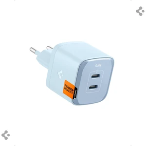 35W USB-C 2 Port Mini Hızlı Şarj Aleti PPS Desteği / Isı Düşürücü GaN III Destekli Akım Korumalı Güç Adaptörü iPhone & Android & iPad & MacBook Type-C PE2202 Blue - ACH05147