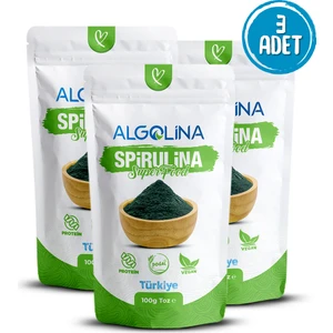 Spirulina Tozu 100 gr (3 Adet) - BİTKİSEL PROTEİN
