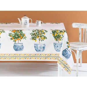 Madame Coco Citron Polycotton Masa Örtüsü - Turuncu - 160x200 cm