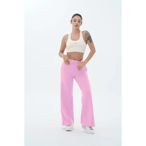 Daily Core - Pudra Yüksek Bel Bol Paça Kadın Palazzo Eşofman Altı