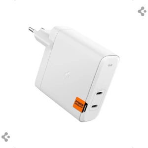 140W USB-C 2 Port Mini Hızlı Şarj Aleti PPS 2.0 Desteği / Isı Düşürücü GaN Destekli Akım Korumalı Güç Adaptörü iPhone & Android & iPad & MacBook Type-C PE2109 White - ACH06033