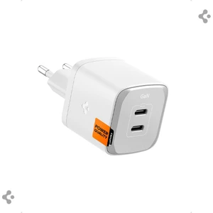 45W USB-C 2 Port Mini Hızlı Şarj Aleti Samsung PPS 2.0 / Isı Düşürücü GaN III Akım Korumalı PD 3.0 Protokol Güç Adaptörü iPhone & Android & iPad & MacBook Type-C PE2203 White - ACH05155