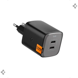 65W USB-C 2 Port Mini Hızlı Şarj Aleti Samsung PPS 2.0 / Isı Düşürücü GaN III Akım Korumalı PD 3.0 Protokol Güç Adaptörü iPhone & Android & iPad & MacBook Type-C PE2204 Black - ACH05163