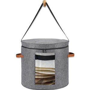 Brevity Finds Kadınlar Için Büyük Şapka Kutuları Depolama Omuz Askılı ve 2 Saplı Katlanabilir Şapka Saklama Kutuları - Seyahat Için Şapka Kutuları (Yurt Dışından)