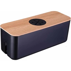 Brevity Finds Kablo Saklama Kutusu Masaüstü Şarj Kablosu Veri Kablosu Saklama Aygıtı Fiş Soketi Kablo Yönetim Aygıtı Siyah (Yurt Dışından)