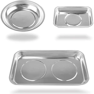 Brevity Finds 3 Parçalı Manyetik Tepsi Tutucu, Manyetik Parçalar Tepsi Seti, Kalınlaştırılmış Tepsi, Paslanmaz Çelik, Vida, Cıvata, Somun Için Alet Tepsileri (Yurt Dışından)