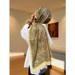 Soft Etnik 0181 Pastel Sarı Şal