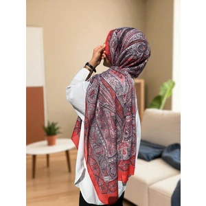 Soft Etnik 0181 Kırmızı Şal