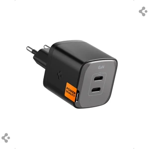45W USB-C 2 Port Mini Hızlı Şarj Aleti Samsung PPS 2.0 / Isı Düşürücü GaN III Destekli Akım Korumalı Güç Adaptörü iPhone & Android & iPad & MacBook Type-C PE2203 Black - ACH05154