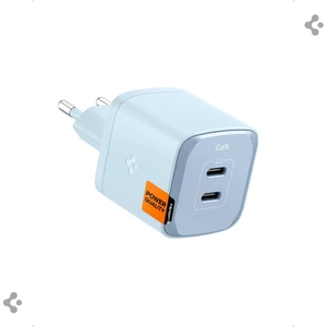 45W USB-C 2 Port Mini Hızlı Şarj Aleti PPS 2.0 Desteği / Isı Düşürücü GaN III Destekli Akım Korumalı Güç Adaptörü iPhone & Android & iPad & MacBook Type-C PE2203 Blue - ACH05156