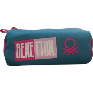 Unıted Colors Of Benetton Çift Bölmeli Turkuaz Kalem Çantası (03796)