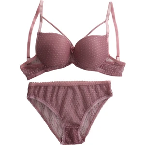 Derya Kurşun Dolgulu Sütyen Takımı Mürdüm