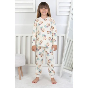 Cute Ananas Desenli Kız Çocuk Pijama Takımı