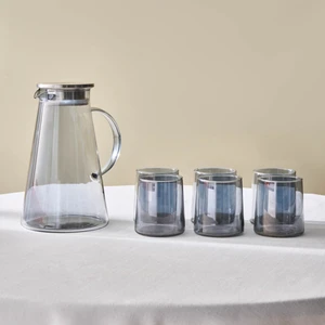 Serene 7 Parça Bardak Seti Antrasit