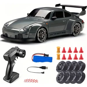 Porsche 911 Drift 4x4 Uzaktan Kumandalı 1:24 Şarjlı Rc Araba 2.4ghz 4WD 20KM/S Mor