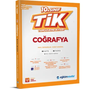 Eğitim Vadisi 2026 10. Sınıf Coğrafya Tik Tam Izleme Kitabı