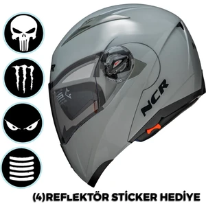 Çene Açılır Kask Vizörlü Açık Nardo Ece Belgeli