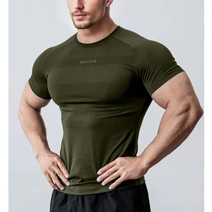 Ghassy Co. Erkek Nem Emici Hızlı Kuruyan Renk Solmayan Atletik Teknik Fitness Spor T-Shirt