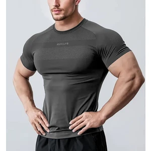 Ghassy Co. Erkek Nem Emici Hızlı Kuruyan Renk Solmayan Atletik Teknik Fitness Spor T-Shirt