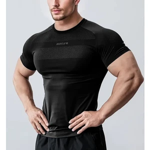 Ghassy Co. Erkek Nem Emici Hızlı Kuruyan Renk Solmayan Atletik Teknik Fitness Spor T-Shirt