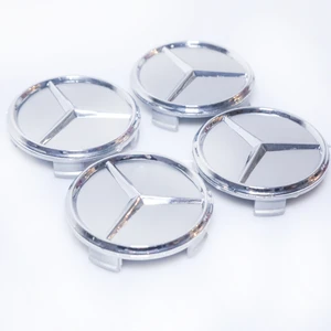 75 mm Gri Jant Göbeği – Yıldız Logolu Uyumlu Tasarım (4'lü Set) W204 / W205, W212, Cla, Gla, Glc Vb. Jant Tipiyle Benzer Ölçülerde Uyum Sağlar