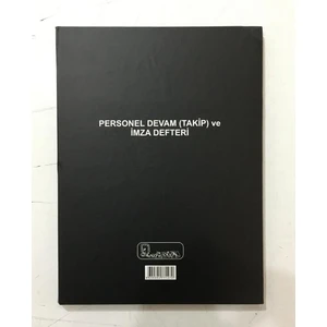 Personel Devam (Takip) Ve İmza Defteri Cilt Kapak