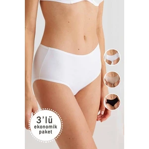 Pierre Cardin 2033 Kadın Maxi Cut 3Lü Paket Külot
