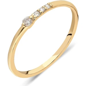 Fasek Gold 925 Ayar Gümüş-Akordion Desenli Burma Telli Sıra Taşlı Alyans Eklem Yüzüğü-Sarı Gümüş Hediye Yüzük