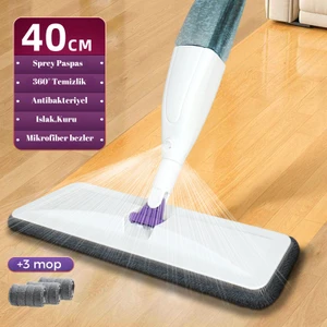 Altron Sprey Mop 3 Adet Mikrofiber Mop Paspas Deterjan Su Püskürtmeli Temizlik Seti
