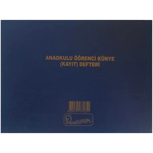 Öğrenci Künye Defteri 200 Sayfa Mavi Renkli Anaokulu İçin Tasarlandı