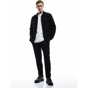 Beli Bağcıklı Katlamalı Paça Cep Detaylı Slim Fit Pantolon