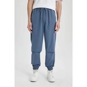 Jogger Gabardin Pantolon Regular Beli Bağcıklı Cepli Lastikli Paça B7493AX24SP