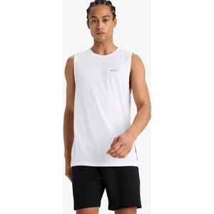 DeFactoFit Hızlı Kuruyan Standart Fit Sporcu Bisiklet Yaka Baskılı Atlet A1736AX25HS