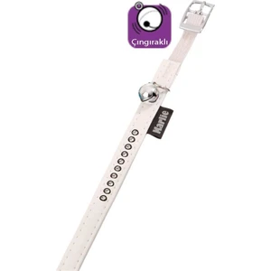 Karlıe Deri Taşlı Kedi Tasma Xs 30Cm-11Mm Beyaz