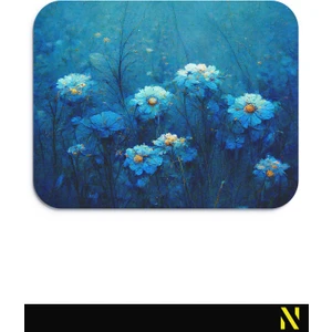 Çiçek Desenli Renkli Ergonomik Mouse Pad - 23 cm x 19 cm - Kaydırmaz Taban Ev ve Ofis Kullanımı Için Ideal Fare Altlığı Mousepad