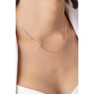 Fiyonk Kuyumculuk 14 Ayar Altın Aynalı Valentino Zincir Kolye