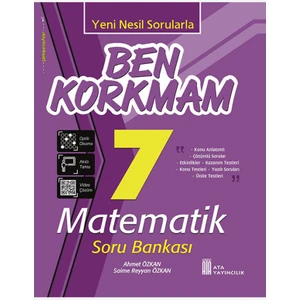 Ata Yayıncılık 7.Sınıf Ben Korkmam Matematik Soru Bankası
