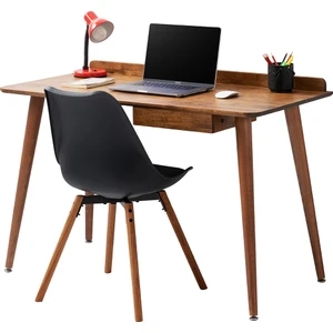 Napi Çalışma Masası, %100 Masif Ahşap, Çekmeceli, 120x60 Cm, Ceviz