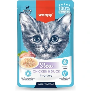 Stew Pouch Tavuklu Ördekli Yaş Kedi Maması 70G